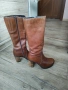 Кафяви ботуши естествена кожа, 38 номер, снимка 3