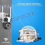 Безжична WiFi IP камера с 3 обектива 12MPx, нощно виждане, 360°, iCSee, микрофон, снимка 3