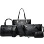 Комплект от 6 броя луксозни дамски чанти , снимка 1 - Чанти - 42440850