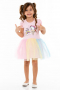 Рокля с еднорог в розово , снимка 1 - Детски рокли и поли - 36129630