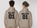 Промо цена Супер качествени Суичъри за семейства и влюбени двойки King Queen 6 модела, снимка 2