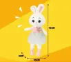 Плюшено зайче 45 см меко зайче за гушкане, снимка 6