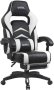 Чисто Нов!! Геймърски стол със подложка за крака, снимка 1 - Столове - 40747078