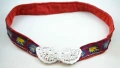 Старинен ръчно бродиран дамски  колан с пафти за народна носия фолклор, снимка 1