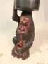 африканска статуетка пепелник дърворезба   7/2, снимка 1