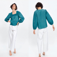 Zara Риза/блуза, снимка 1 - Блузи с дълъг ръкав и пуловери - 36140610