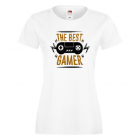 Дамска тениска The Best Gamer, снимка 2 - Тениски - 36192919