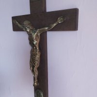 Стар кръст , Исус Христос 50.5х30см, снимка 6 - Други ценни предмети - 41394653