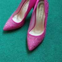 Елегантни розови обувки номер 36, снимка 1 - Дамски обувки на ток - 42257536
