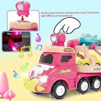 Нов 5 в 1 анимационен камион с ремарке Играчка Коли Деца Подарък, снимка 6 - Други - 42259465
