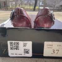 Обувки на ток цвят бордо, 37 номер, снимка 6 - Дамски обувки на ток - 35990999