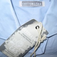 Риза COTTON&SILK   мъжка,Л, снимка 1 - Ризи - 34157492