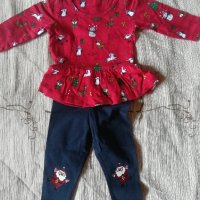Коледен комплект за момиче , снимка 1 - Комплекти за бебе - 42054743