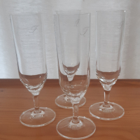 4 чаши с елипсовидна форма, снимка 1 - Чаши - 44611167