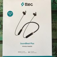 Безжични слушалки Ttec Soundbeat Plus Black, снимка 1 - Слушалки и портативни колонки - 40482529