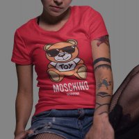 Тениска Moschino Bear принт Дамски и детски Различни модели, снимка 2 - Тениски - 30979974