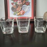 9 броя стъклени чаши за уиски, снимка 1 - Чаши - 41680416