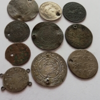 Стари сребърни турски монети. , снимка 1 - Нумизматика и бонистика - 36041706