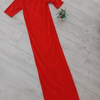 Нова дълга червена рокля, снимка 1 - Рокли - 40348506