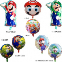 Супер Марио Super Mario Луиджи различни фолио фолиев балон хелий или въздух, снимка 5 - Други - 31905147