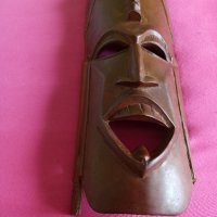 африканска дървена маска , снимка 4 - Статуетки - 41408442