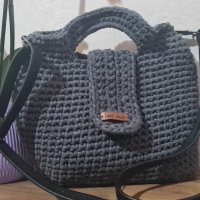 Плетена чанта: Ръчно изработени дамски чанти: Дамска чанта, снимка 3 - Чанти - 40538861