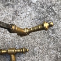 старинни бронзови ръкохватки за брава/за врата/, снимка 12 - Антикварни и старинни предмети - 42297821