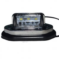 1 бр. хром-никел ЛЕД LED осветление за номер 10-30V, снимка 1 - Аксесоари и консумативи - 35898623