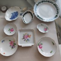  Фирма Майсен''Meissen Porcelain''чинийки за сладко и декорация, снимка 1 - Чинии - 42216690