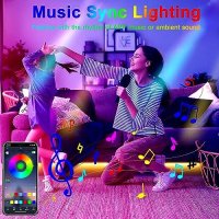 Нова LED Strip Light 3M Множество режими Синхронизация с музика Дом , снимка 7 - Лед осветление - 42311267