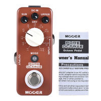 Mooer Pure Octave polyphonic Guitar Effects Pedal - октавер педал чисто нови, снимка 5 - Китари - 44655032