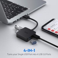 ICZI 4 портов USB 3.0 хъб, Data, 5Gbps, снимка 3 - Други - 41616664