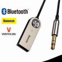 BASEUS безжичен Bluetooth 5.0 AUX аудио адаптер за автомобил +Гаранция, снимка 1 - Аксесоари и консумативи - 40958986