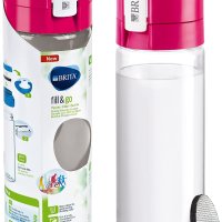 Brita fill&go Vital  бутилка за вода, розова прозрачна , 0.6L, снимка 1 - Други спортове - 40884450