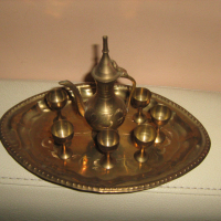 арабски сервиз за ракия, снимка 1 - Антикварни и старинни предмети - 36183695