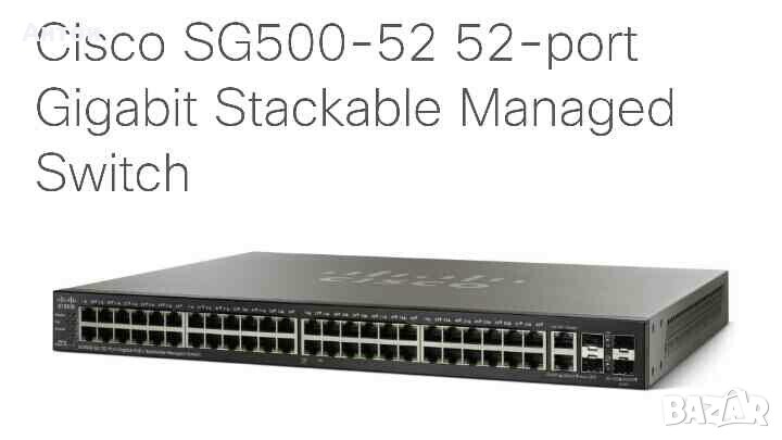 Cisco SG 500-52 52-port Gigabit Stackable Managed Switch, снимка 1