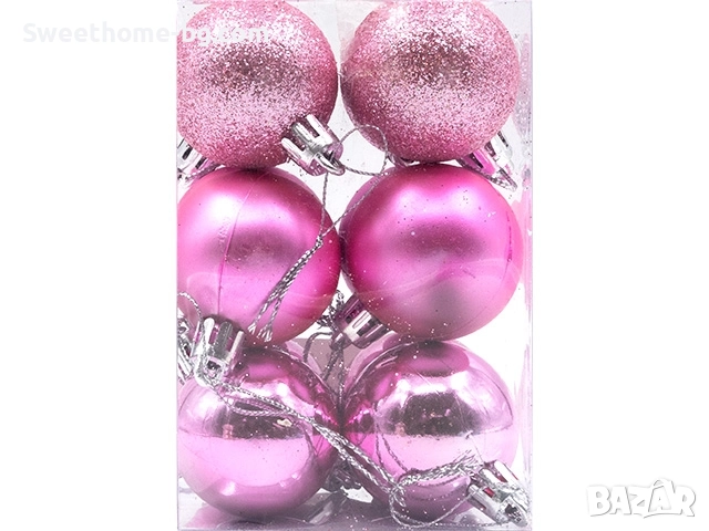 Коледни топки 4см. 12бр., снимка 1