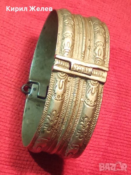 САЧАНЕНА ВЪЗРОЖДЕНСКА ОРНАМЕНТИРАНА МАЙСТОРСКА ИЗРАБОТКА СРЕБЪРНА ГРИВНА с ЩИФТ 20720, снимка 1