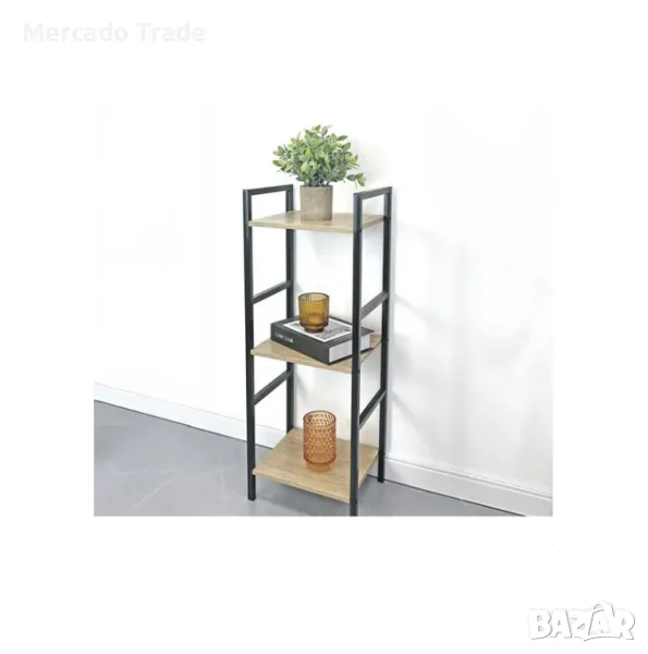 Декоративна етажерка Mercado Trade, 3 рафта, Дърво, Кафяв, снимка 1
