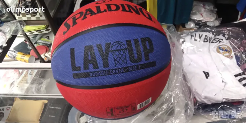 баскетболна топка Спалдинг нова каучук размер 5,6,7 напомпена, снимка 1