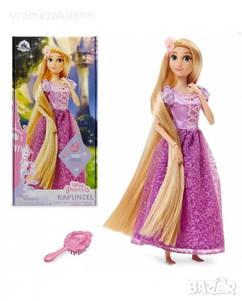 Оригинална Дисни кукла Рапунцел с четка за коса, снимка 1