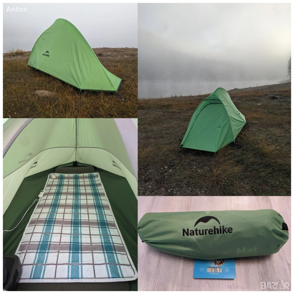 Naturehike Cloud Up1 (210T) Ултралека палатка за къмпинг, снимка 1