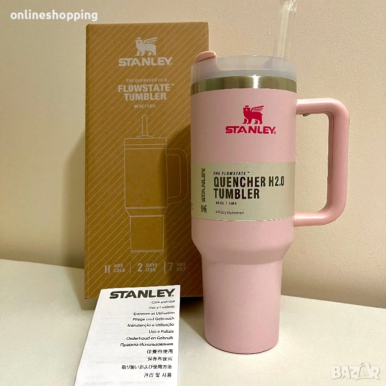 **НОВА** термо чаша Stanley Quencher H2.0 FlowState Tumbler 40oz/1.18L , снимка 1