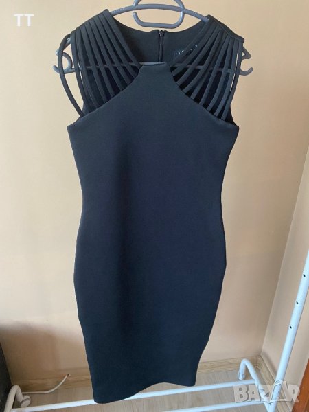 Елегантна черна рокля С/М размер, снимка 1