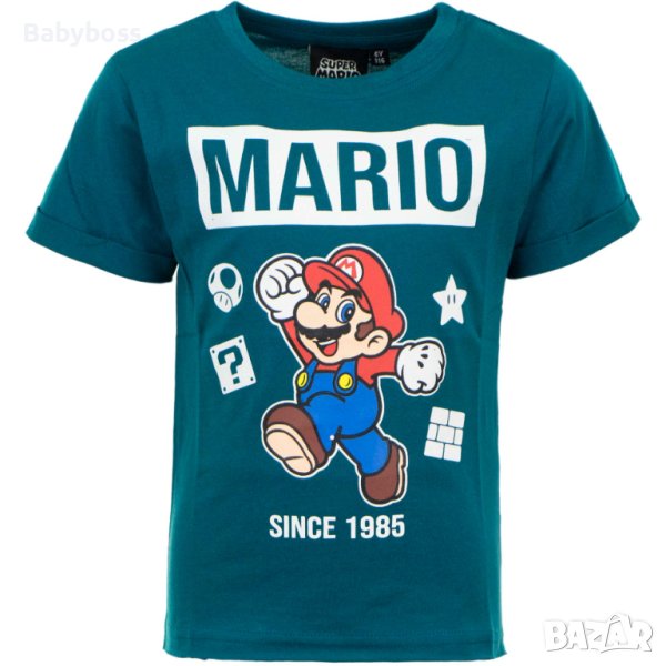 Блуза с къс ръкав за момче Супер Марио, снимка 1