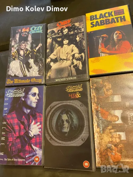 Ozzy Osbourne  BLACK SABBATH VHS Колекция Видеокасети. Оригинали!, снимка 1