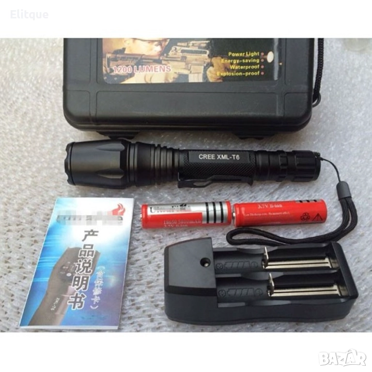 Фенерче , елегантно, с 2 батерии, LED лампа и телескопично  увеличение FL22, снимка 1