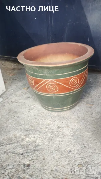 Керамична градинска ваза  d38/30cm, снимка 1