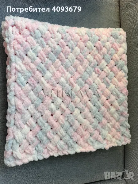Ръчно плетено меко одеяло, снимка 1