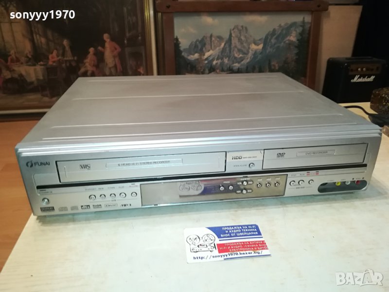 FUNAI HDD RECORDER/VIDEO RECORDER/DVD RECORDER L0806231608, снимка 1